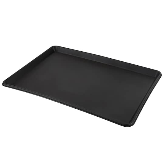 Kitchen Details Black 3-Piece Chrome Dish Rack with Tray